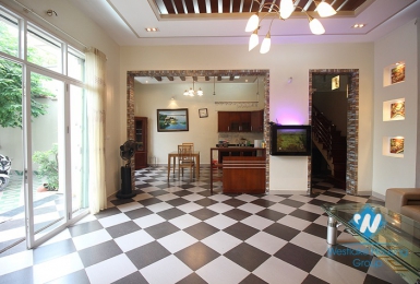 Two storey house with court yard for rent in Tay Ho, Hanoi
